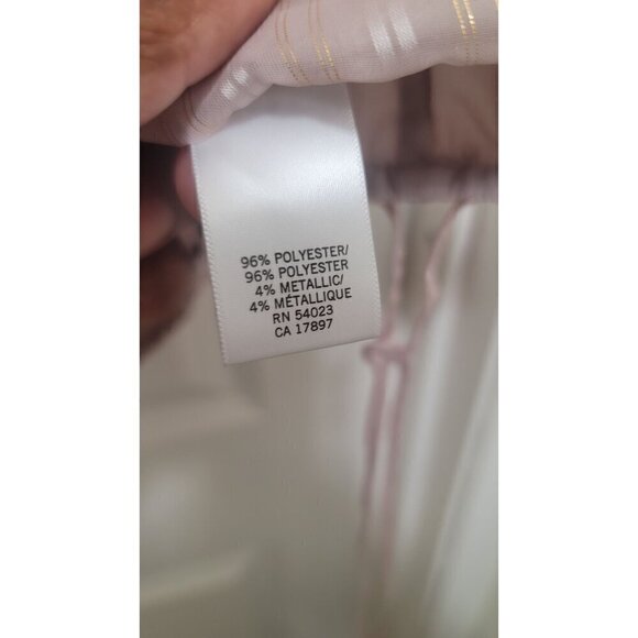 BANANA REPUBLIC WOMEN'S LONG SLEEVE METALLIC BROWN GOLD/SILVE STRAP TIE ON THE S - Picture 8 of 10